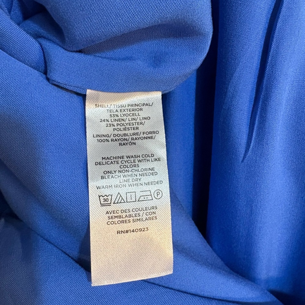LOFT Blue Mini Skirt - Picture 4 of 6